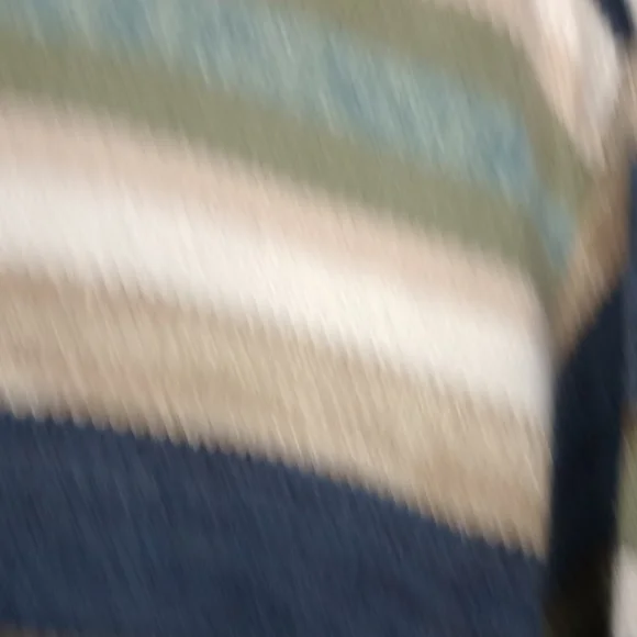 Tiara Women's Striped Sweater - Blue and Green - Picture 6 of 9